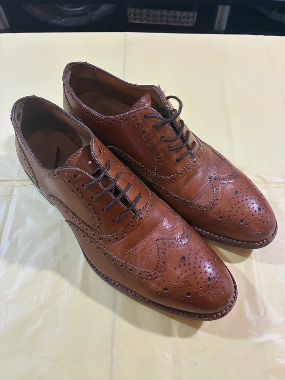 Beckett Simonon Tan Leather Wingtip Oxfords A2